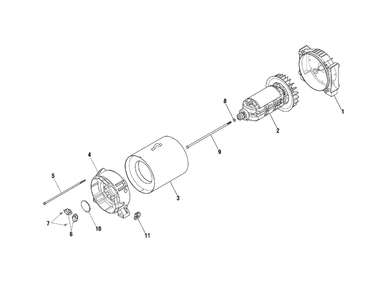Alternator Group Diagram and Parts List for 040488-00  Briggs and Stratton Generator